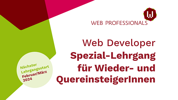 Web Developer 2024 Lehrgang