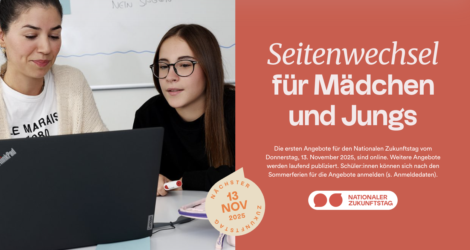 Bild zu Nationaler Zukunftstag - Seitenwechsel für Mädchen und Jungs