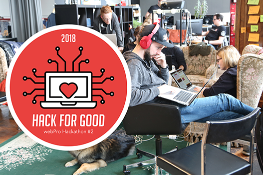 Bild zu «Hack for good» ein ganzes Wochenende coden + fun mit den Web Professionals.